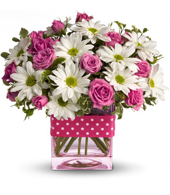 Teleflora's Polka Dots and Posies from Rees Flowers & Gifts in Gahanna, OH